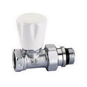 412402  1/2"  Valvola manuale per radiatori, attacchi diritti CALEFFI