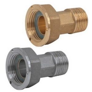 R37 Raccordo collegamento contatori NON CROMATO R37Y004 3/4"M x 1"F GIACOMINI