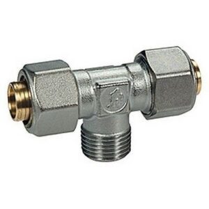 R568AM Raccordo a T filettato maschio R568MX062 (26x3)x3/4"x(26x3) GIACOMINI