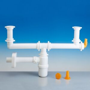 1233.218 Sifone 1233/8 1¼" Tubo Pp Ø40 Bianco Lira