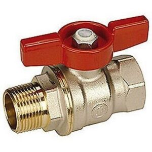 R914 Valvola con attacchi F-M maniglia a farfalla R914X024 3/4" GIACOMINI