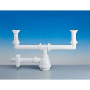 1433.117 Sifone 1433 1½" Tubo Pp Ø40 Bianco Lira