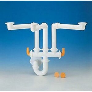 9.1273.18 Sifone Spazio 3 Tubo Pp Ø40 Cm 12 Bianco Lira