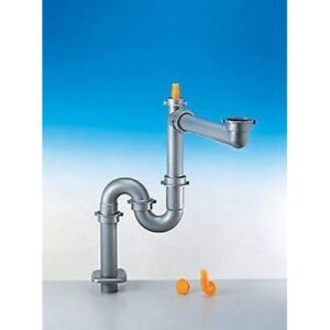 9.6921.11 Sifone Spazio 1/S 2" Ø50 Tubo Pp Metallizzato Lira