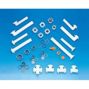 8.1000.11 Set Utility Colore Bianco Ø32-Ø40 ( 1¼"-1½") Lira