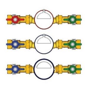 GE550-1 Stacchi per acqua sanitaria 3/4" acqua calda/fredda GE550Y111 GIACOMINI