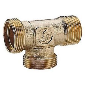 R570R Raccordo a T non cromato R570RY023 22 x 3/4" x 18 GIACOMINI