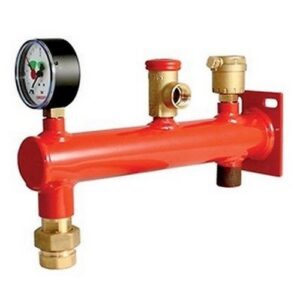 R555-2 Collettore portastrumenti in acciaio R555Y004 3/4"M x 3 bar GIACOMINI