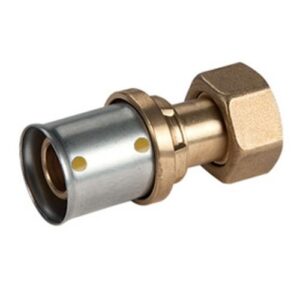 RM179P-G Raccordo diritto con calotta filettata RM179Y253 1/2"x(16x2) GIACOMINI