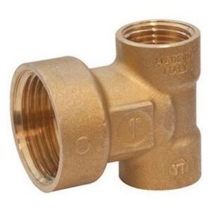 R591F Terminale collettori doppio attacco R591FY005 1"Fx1/2"Fx1/2"F GIACOMINI