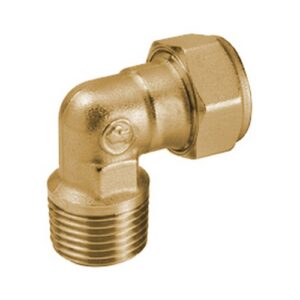 316Y004 Raccordo curvo 90° filettato maschio, per tubi in rame 1" x 28 GIACOMINI
