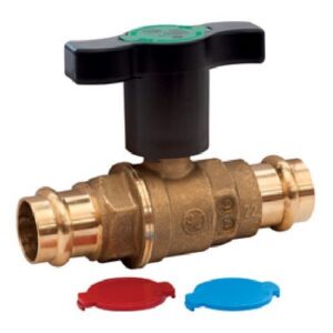 R851VT Valvola a sfera con attacchi a pressare R851VY106 Ø 35 GIACOMINI