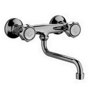 DA170CR Gruppo lavello canna 'S' Ø18 x 180 mm con rompigetto DANUBIO PAFFONI