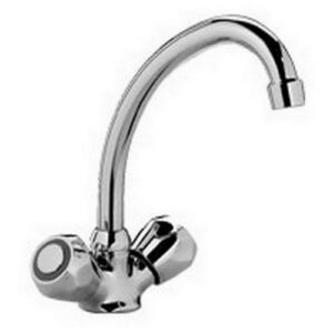 DA180CR Gruppo monoforo lavello canna 'C' orientabile tubo alta DANUBIO PAFFONI