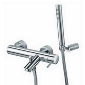 LIG023CR Rubinetto miscelatore vasca con set doccia gancio regolabile LIGHT PAFFONI