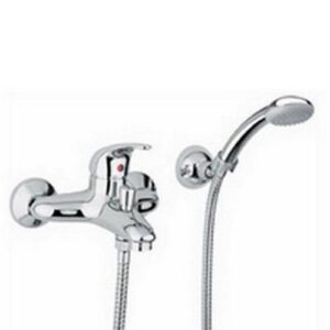 ND023CR Rubinetto miscelatore vasca con set doccia NETTUNO DUE PAFFONI