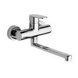 CA161CR Rubinetto miscelatore lavello a muro con bocca orientabile cromato CANDY PAFFONI