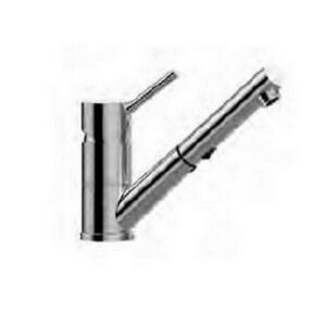 BI183CR Rubinetto miscelatore lavello monoforo doccia estraibile cromato BIRILLO PAFFONI - immagine 1