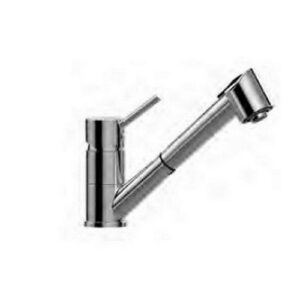 BI183CR-RED Rubinetto miscelatore lavello monoforo doccia estraibile BIRILLO PAFFONI - immagine 1