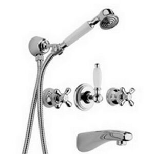 IRV001CR Gruppo vasca incasso con deviatore centrale IRIS PAFFONI