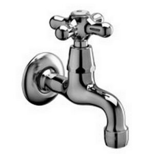 IRV213CR Rubinetto prolungatissimo 1/2' con aeratore e rosone IRIS PAFFONI