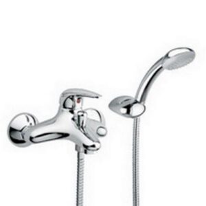 DU023CR Rubinetto miscelatore vasca con set doccia cromato DUEMILA PAFFONI