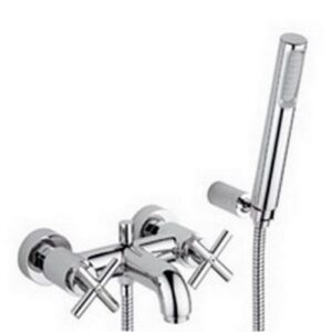 QTV023CR Gruppo vasca esterno con set doccia gancio regolabile QUATTRO PAFFONI