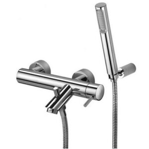 BI026LCR Rubinetto miscelatore vasca con set doccia supporto fisso BIRILLO PAFFONI - immagine 1