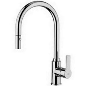 RED285CR Rubinetto miscelatore lavello monoforo con doccetta estraibile RED PAFFONI