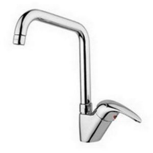 ND180CR Rubinetto miscelatore lavello monoforo canna tubo orientabile NETTUNO DUE PAFFONI