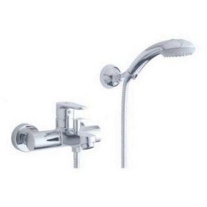 GR023CR Rubinetto miscelatore vasca doccia con set doccia GREEN PAFFONI