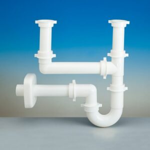 4233.188 Sifone 4233 P/A 2" Tubo Pp Ø40 Bianco Lira