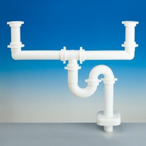 4233.272 Sifone 4233 S 2" Tubo Pp Ø40  Bianco Lira