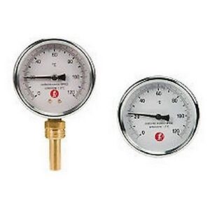 R540I Termometro bimetallico a R540IY002 posteriore 1/2" M-100mm GIACOMINI