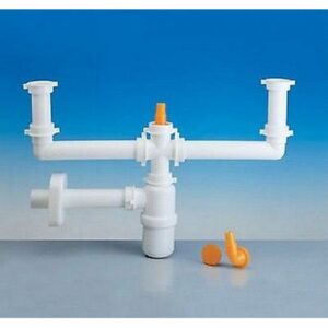 1233.213 Sifone 1233/5 1½" Tubo Pp Ø40 Bianco Lira