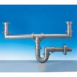 5233.012 Sifone 5233 P 1½" Tubo Pp  Ø50 Metallizzato Lira