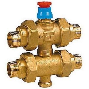 R292E Valvola a pistone tre vie con bocchettoni R292EY004	3/4" GIACOMINI