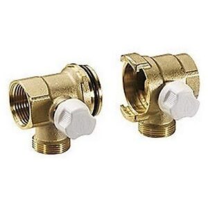 R585T Coppia di collettori modulari terminali R585TY104 DN25x3/4"x16  GIACOMINI