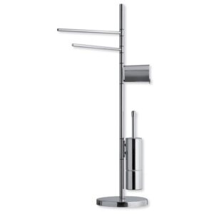 ACPIAN203CR Portasalviette multifunzione da pavimento in ottone 250 x 265 x 1005 cromo SPHERA