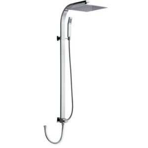 CL2155NC3CR Colonna doccia con deviatore, soffione parigi 300x300 e doccia quadra SPHERA