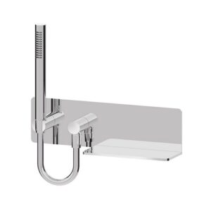 D55107153CR Mensola presa acqua con supporto doccia fisso con doccia artist e flessibile 150cm cromo SPHERA