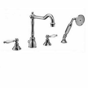 DVGT612 Gruppo bordo vasca 4 fori c/deviatore  DOLCEVITA FRISONE