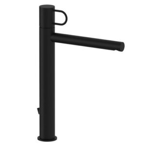 JK085NO Rubinetto miscelatore lavabo prolungato con scarico automatico nero  Joker PAFFONI