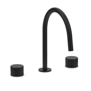 JO052NO Batteria lavabo con bocca orientabile senza scarico nero opaco Jo PAFFONI