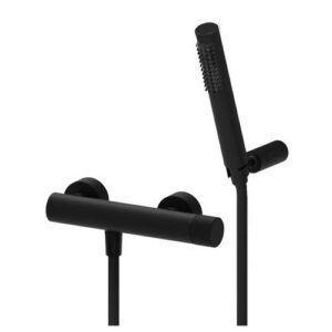 JO168DNO Rubinetto miscelatore doccia con supporto a muro nero opaco - Jo PAFFONI