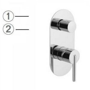 KERM017 Miscelatore monocomando doccia incasso deviatore 2 vie   RADIUS MIX FRISONE