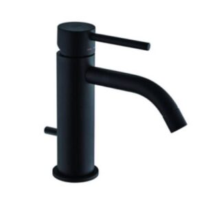 LIG075NO Rubinetto miscelatore lavabo con scarico automatico nero opaco - Light PAFFONI