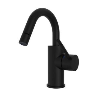 LIG138NO Rubinetto miscelatore bidet canna orient. snodo senza scarico nero Light PAFFONI