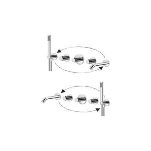 MDE001CR SET ESTERNO + SET DOCCIA + BOCCA EROGAZIONE  MODULAR PAFFONI