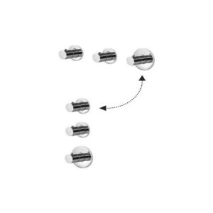 MDE018CR SET ESTERNO Termostatico incasso doccia/vasca 2 Funzioni MODULAR PAFFONI - immagine 1